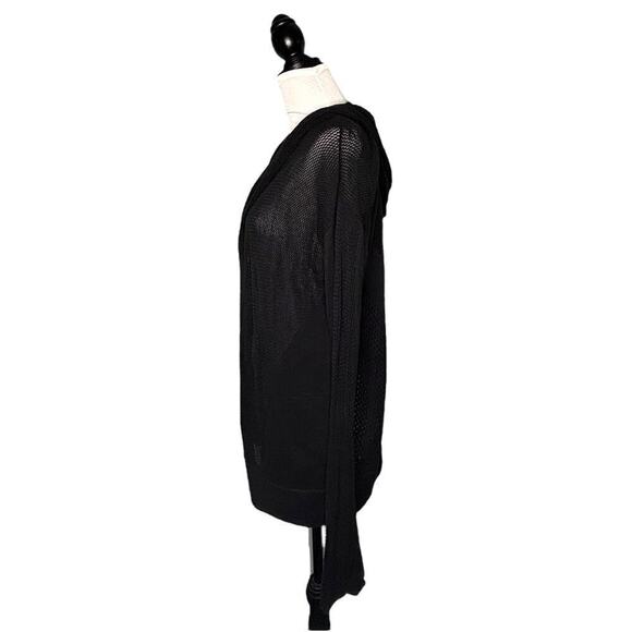 Lululemon Still Movement Wrap Open Cardigan Black Size 8 - Picture 9 of 11